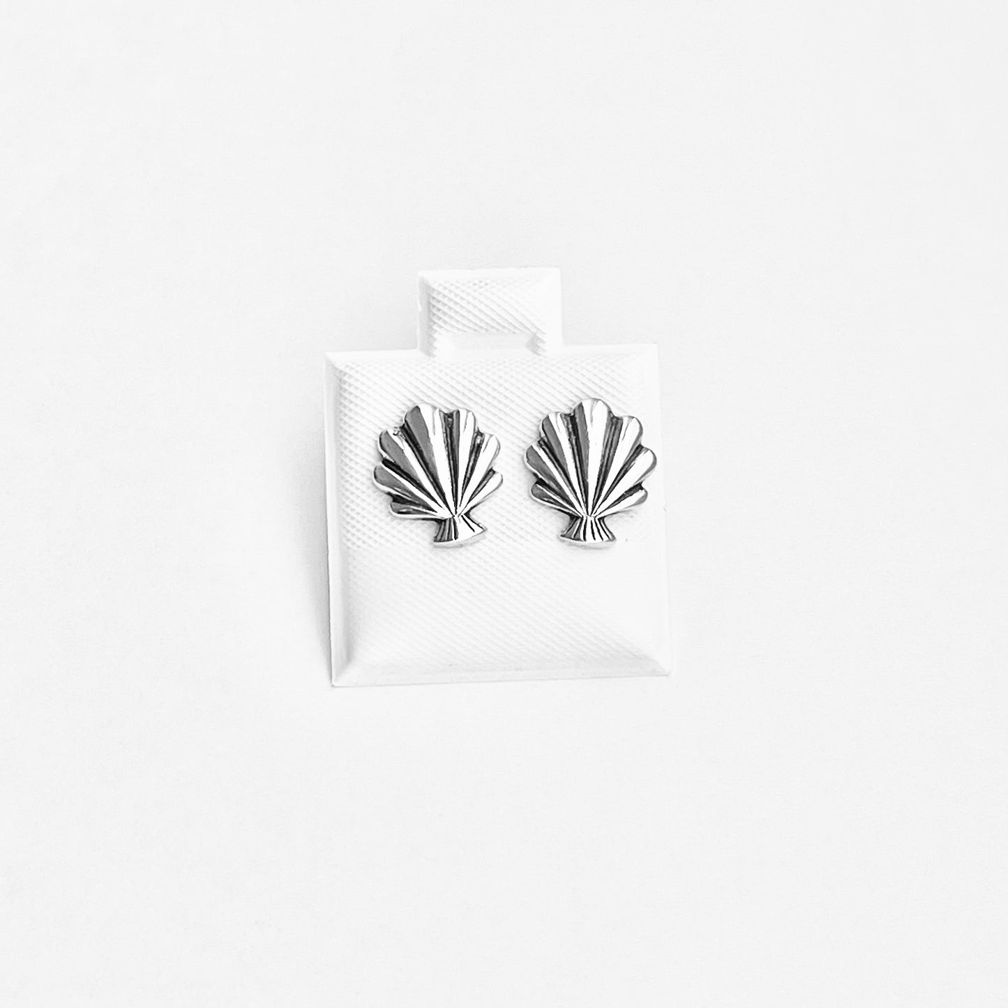 925 Sterling Silver Seashell Stud Earrings | Beach & Ocean Inspired Jewelry