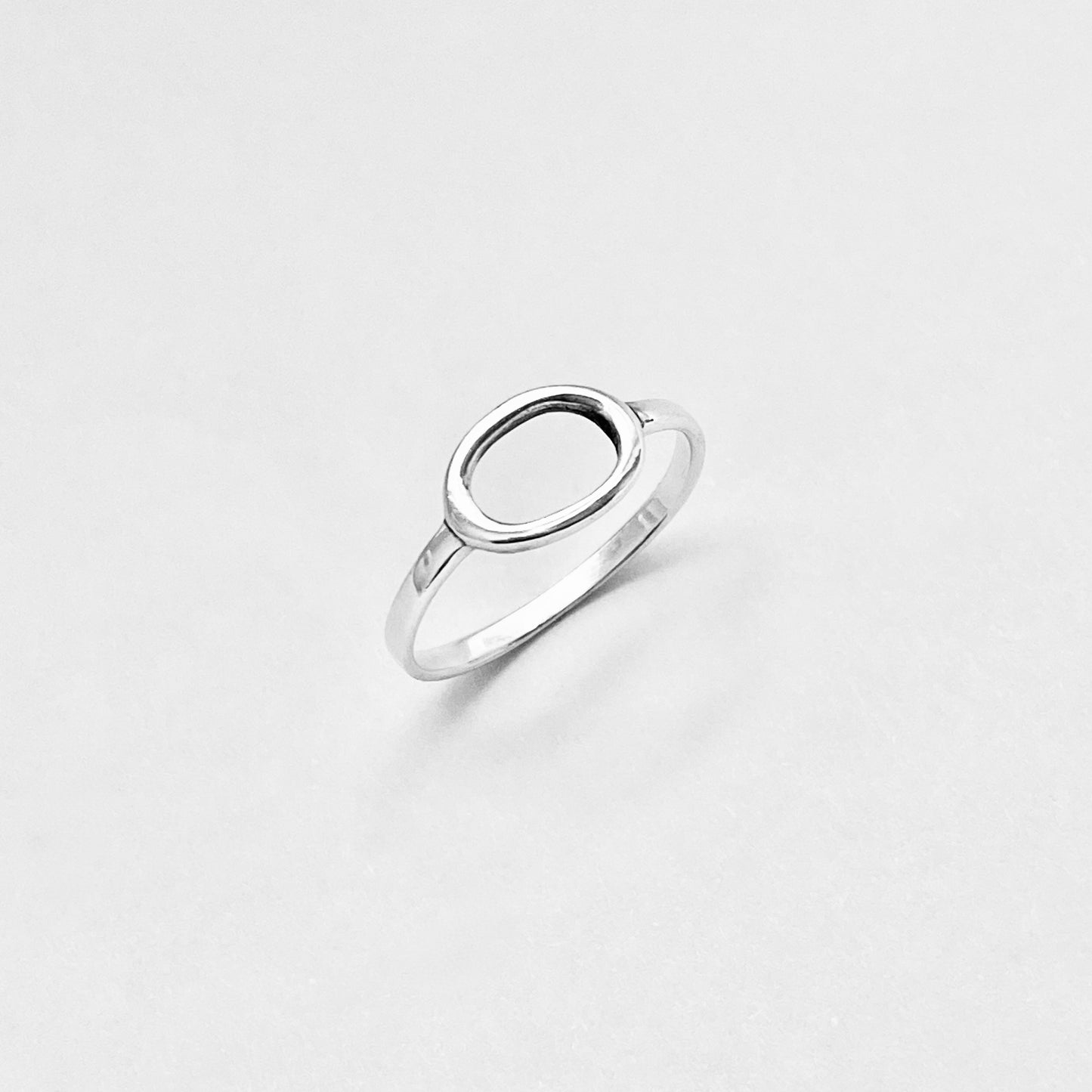 Sterling Silver Small Open Oval Ring, Eternity Circles, Halo Rings, Circle Of Life, Round