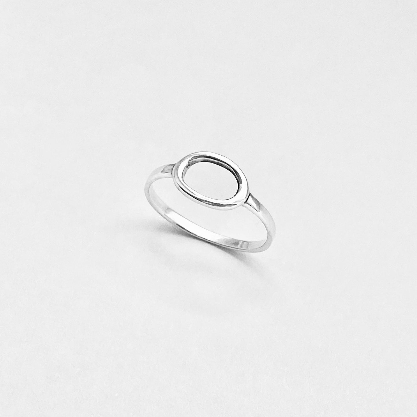 Sterling Silver Small Open Oval Ring, Eternity Circles, Halo Rings, Circle Of Life, Round