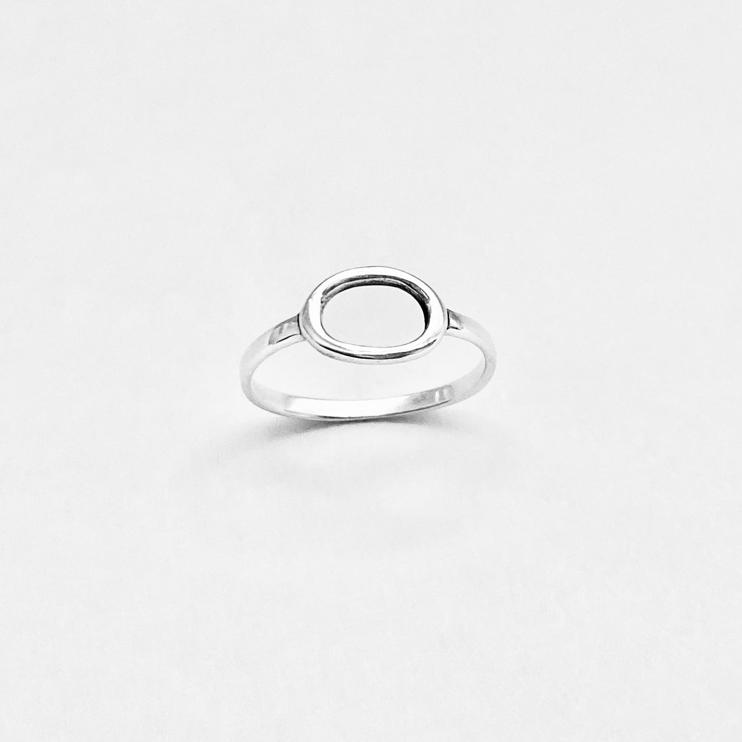 Sterling Silver Small Open Oval Ring, Eternity Circles, Halo Rings, Circle Of Life, Round