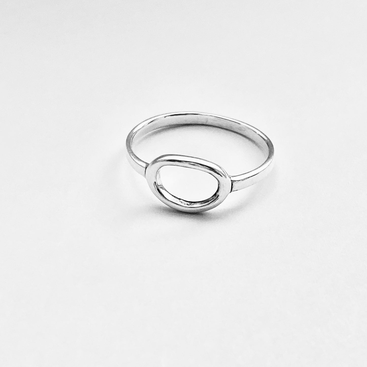 Sterling Silver Small Open Oval Ring, Eternity Circles, Halo Rings, Circle Of Life, Round