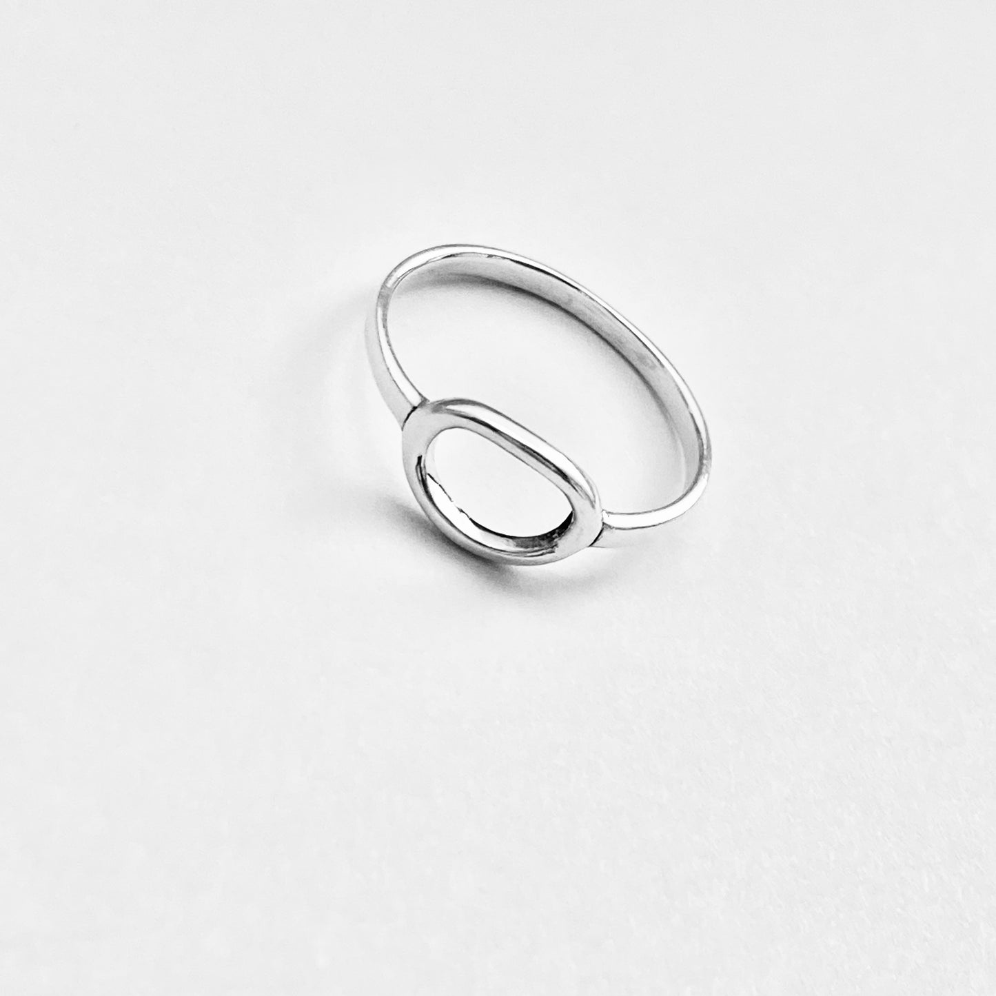 Sterling Silver Small Open Oval Ring, Eternity Circles, Halo Rings, Circle Of Life, Round