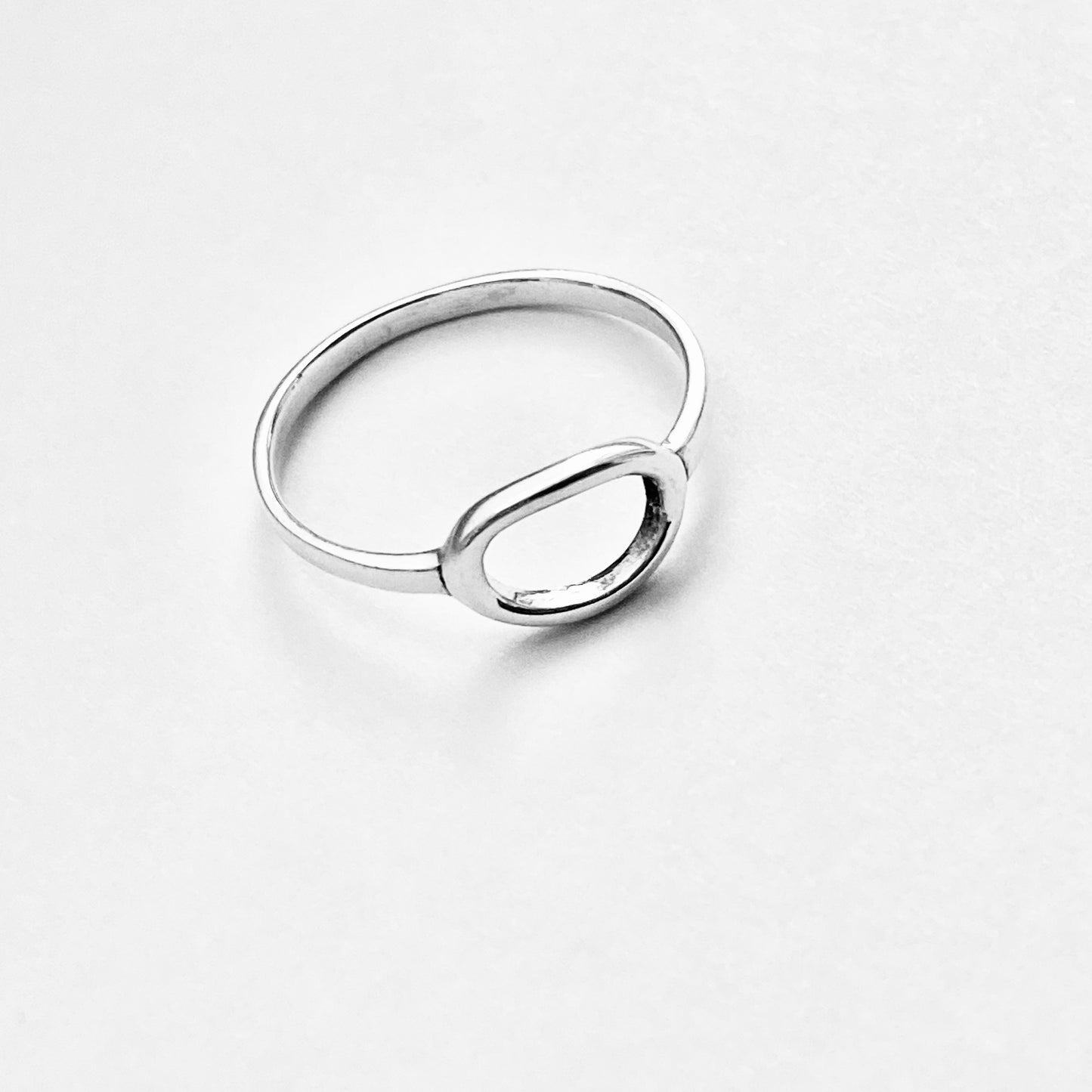 Sterling Silver Small Open Oval Ring, Eternity Circles, Halo Rings, Circle Of Life, Round