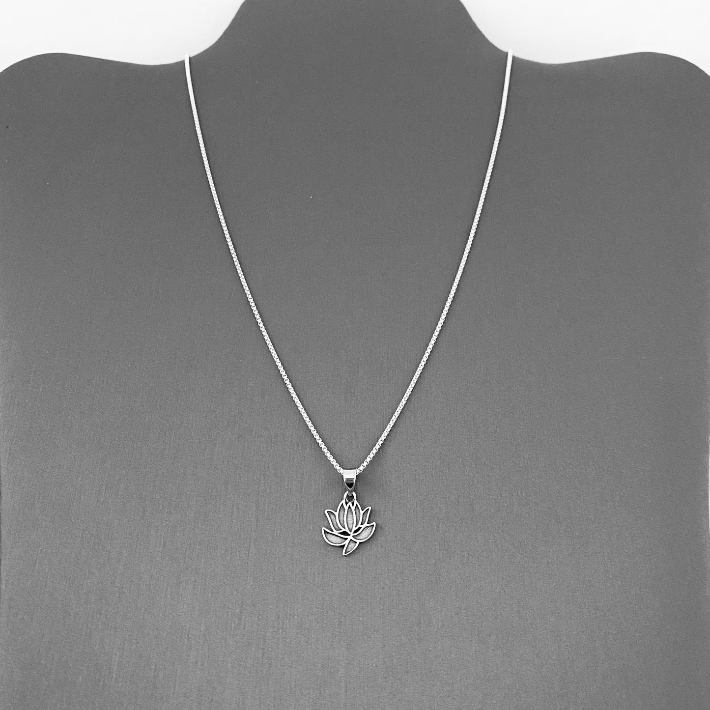 Minimalist Sterling Silver Lotus Necklace, Spirit Flower Necklaces