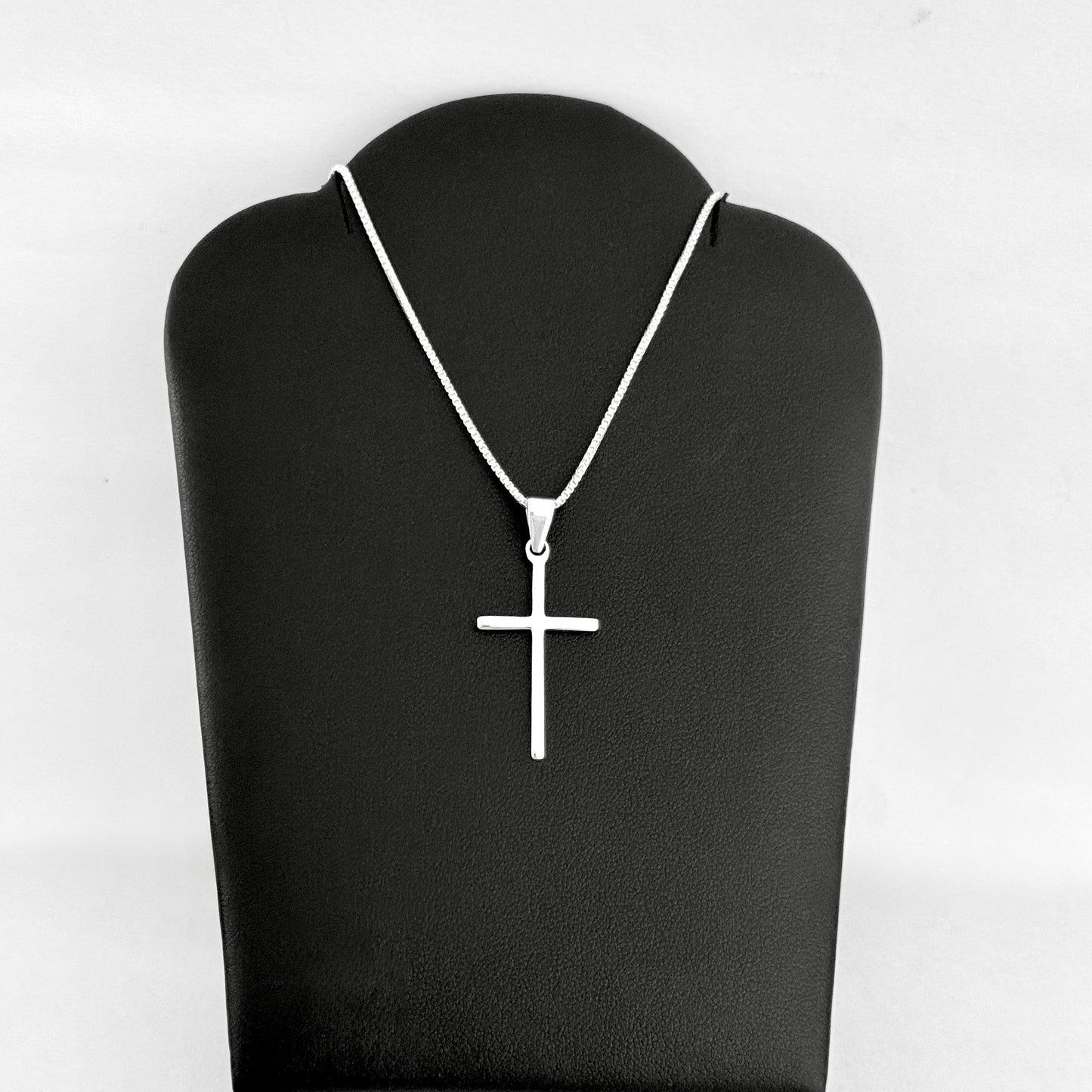 925 Sterling Silver Dainty Cross Necklace | Minimalist Christian Pendant