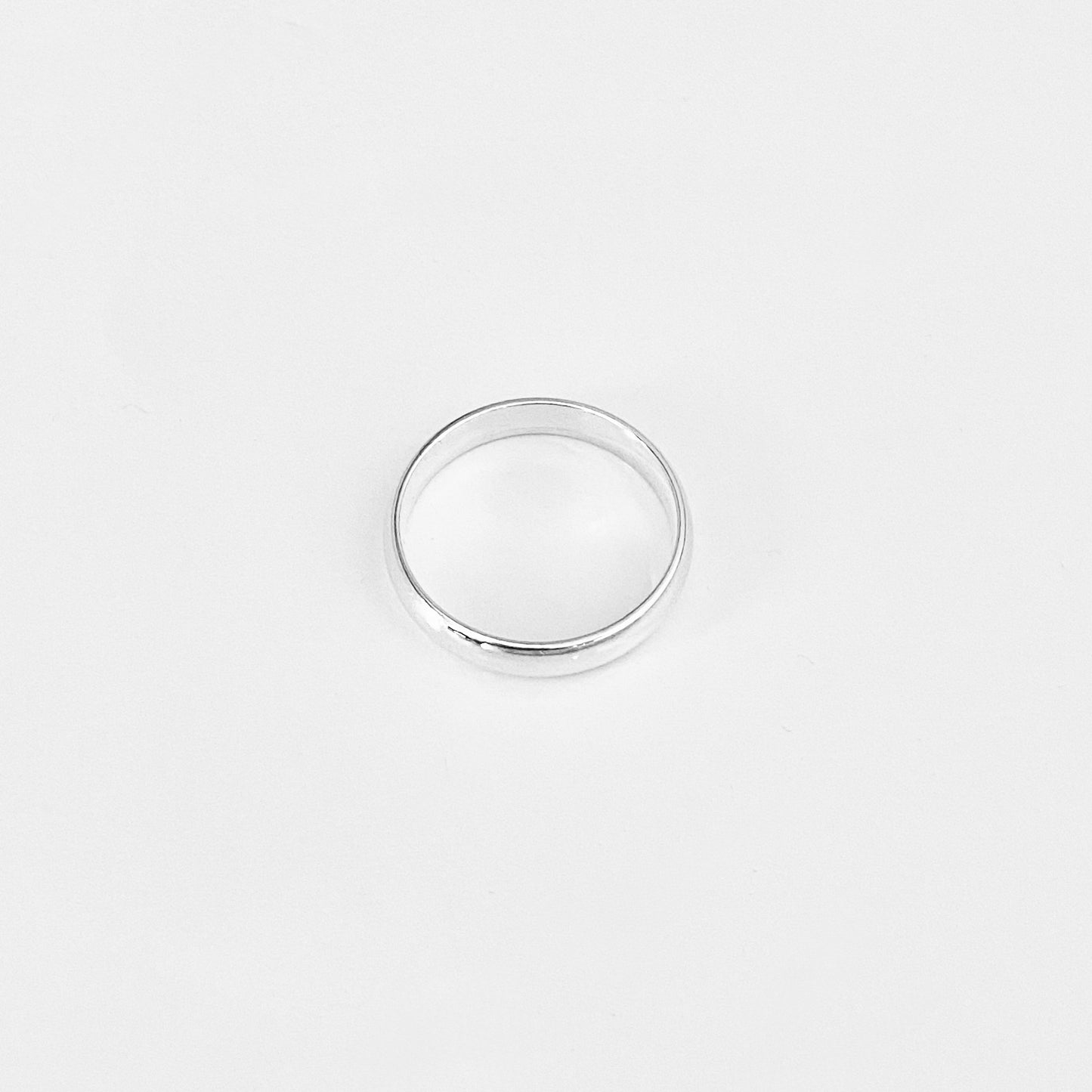 Sterling Silver Unisex High Polish 4MM Wedding Band, Stackable Ring, Silver Bands