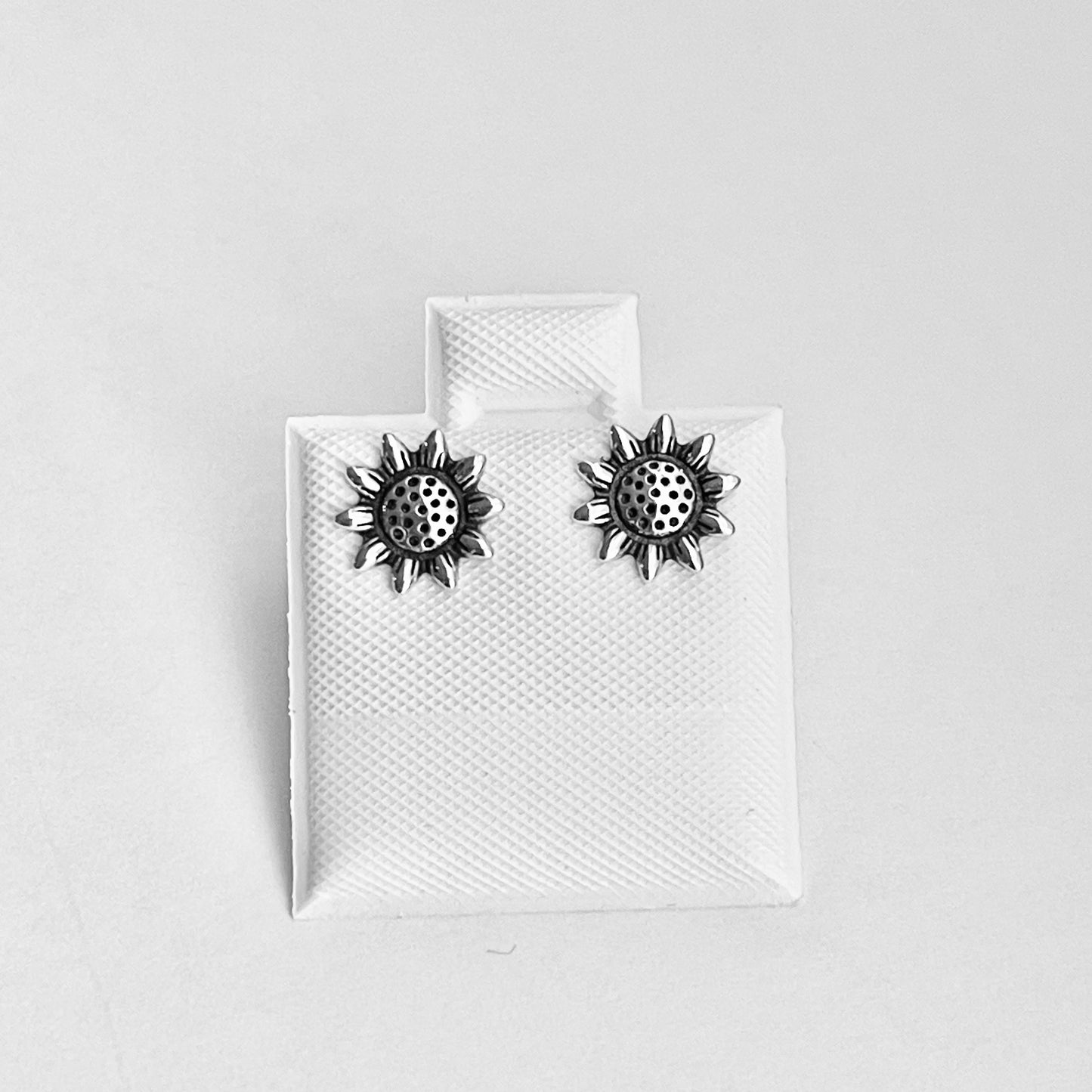 Sterling Silver Sunflower Earrings, Flower Earring, Stud Earrings, Happy Flowers