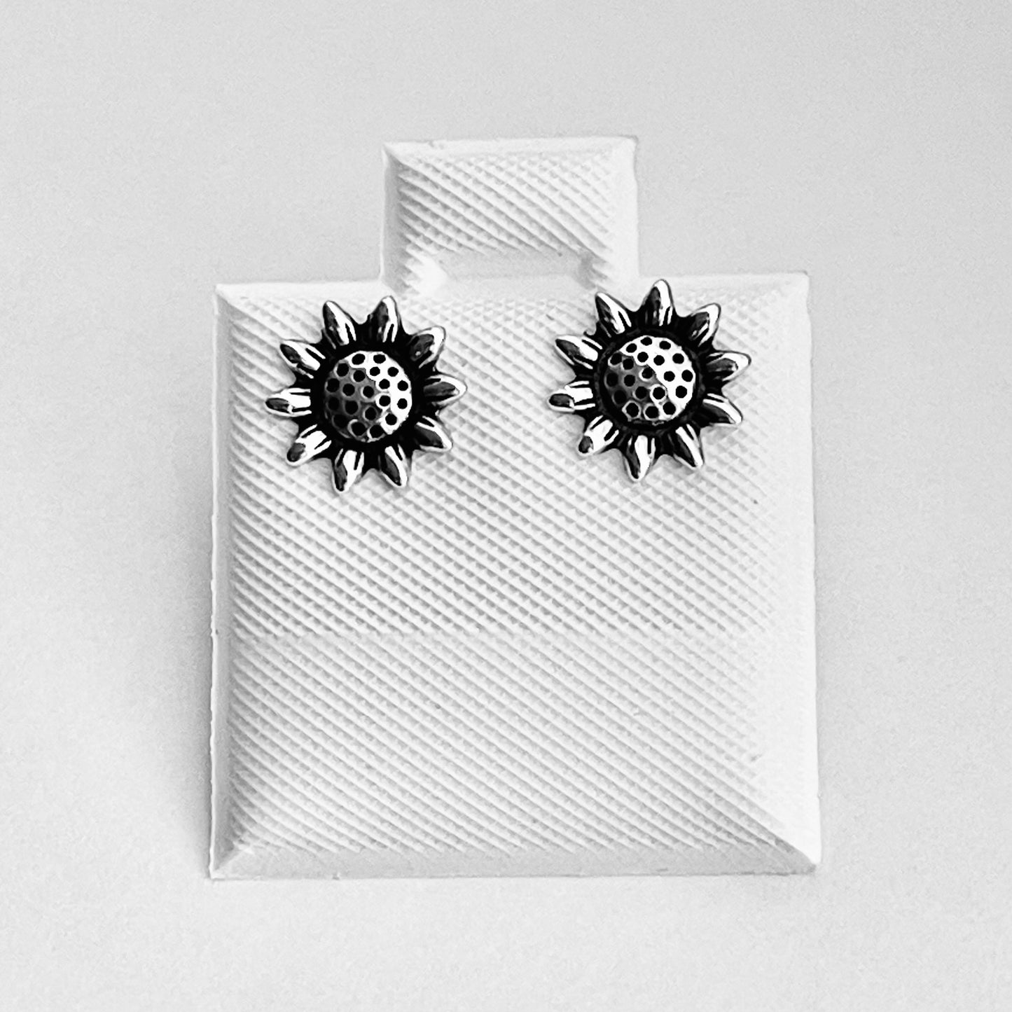 Sterling Silver Sunflower Earrings, Flower Earring, Stud Earrings, Happy Flowers