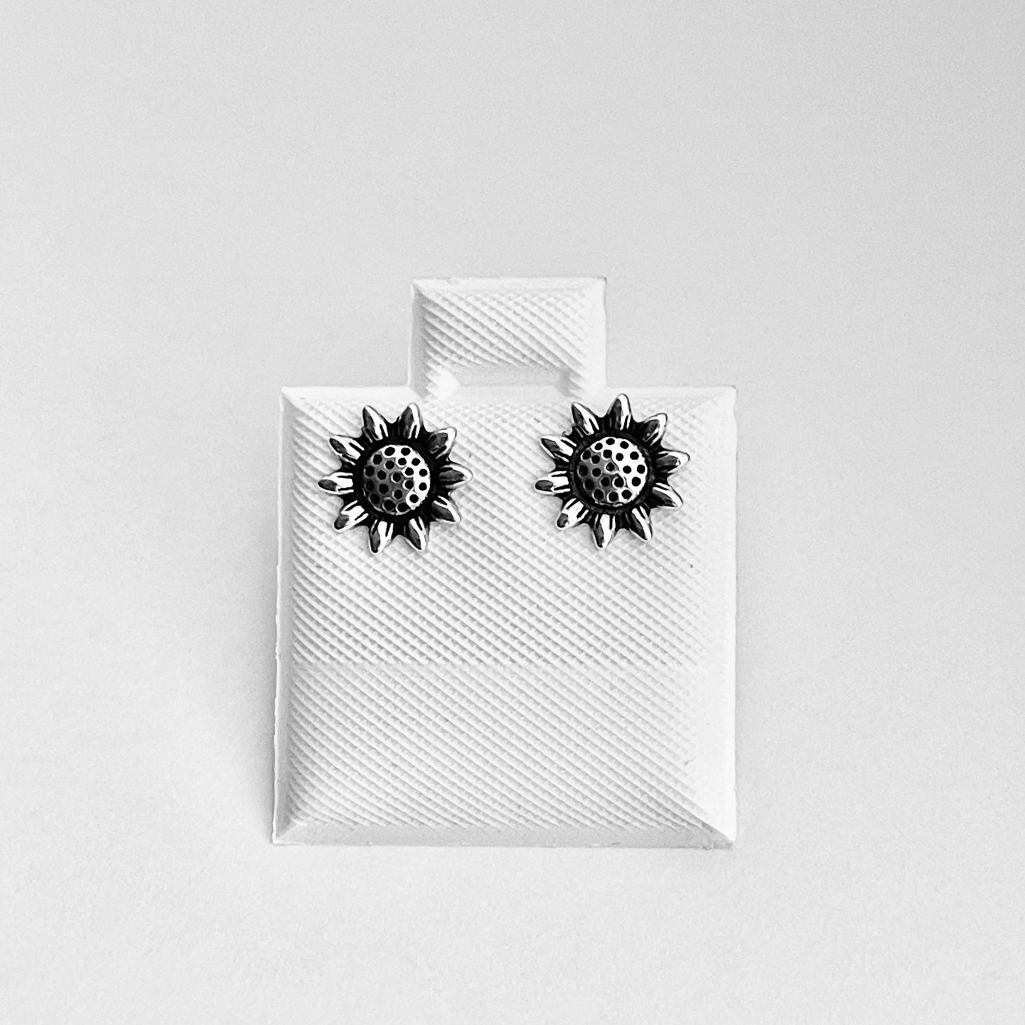 Sterling Silver Sunflower Earrings, Flower Earring, Stud Earrings, Happy Flowers