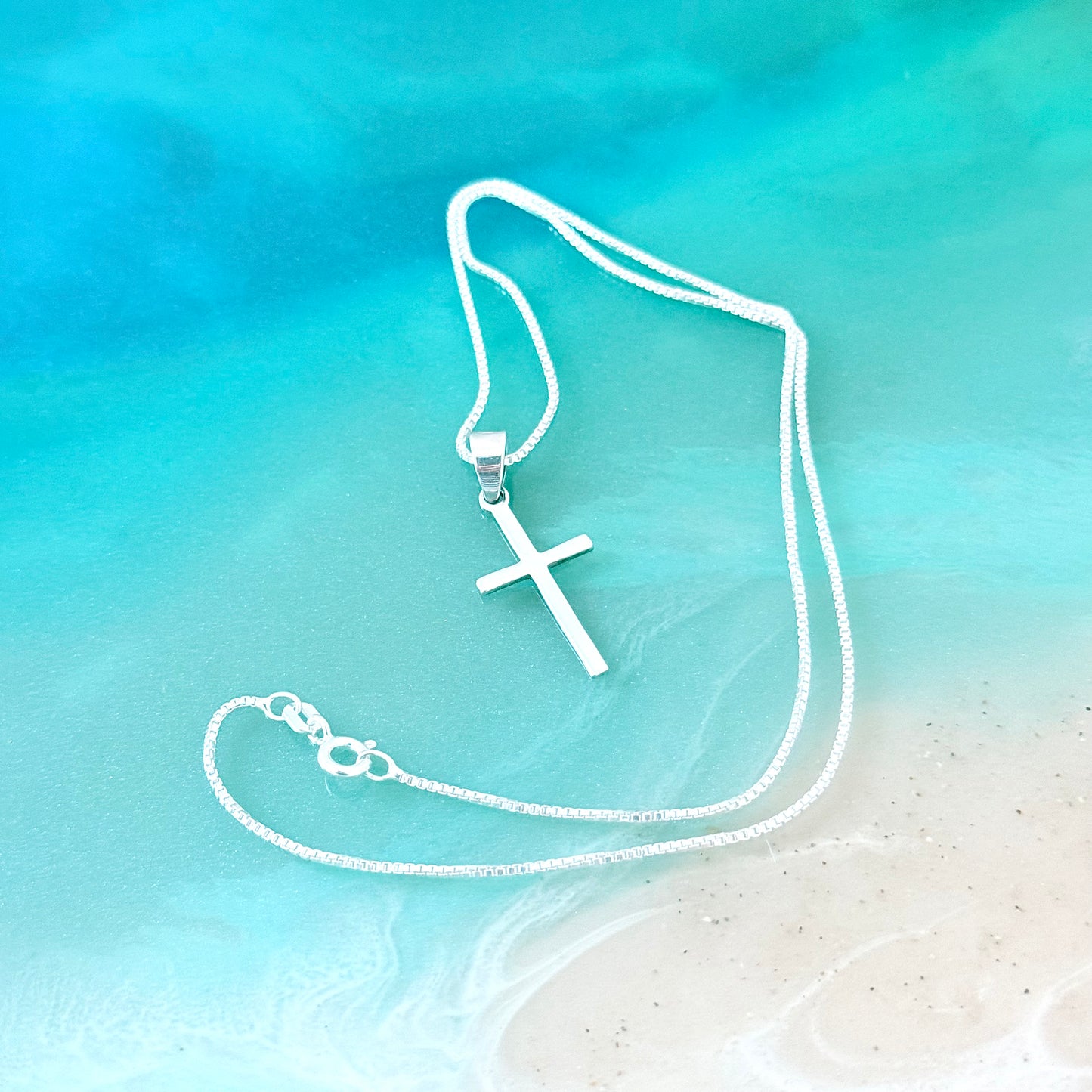925 Sterling Silver Small Cross Necklace | Dainty Christian Pendant for Women