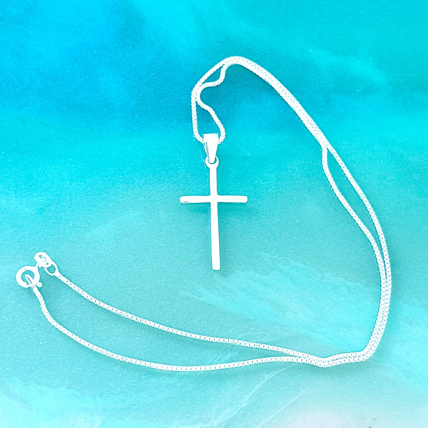 925 Sterling Silver Dainty Cross Necklace | Minimalist Christian Pendant