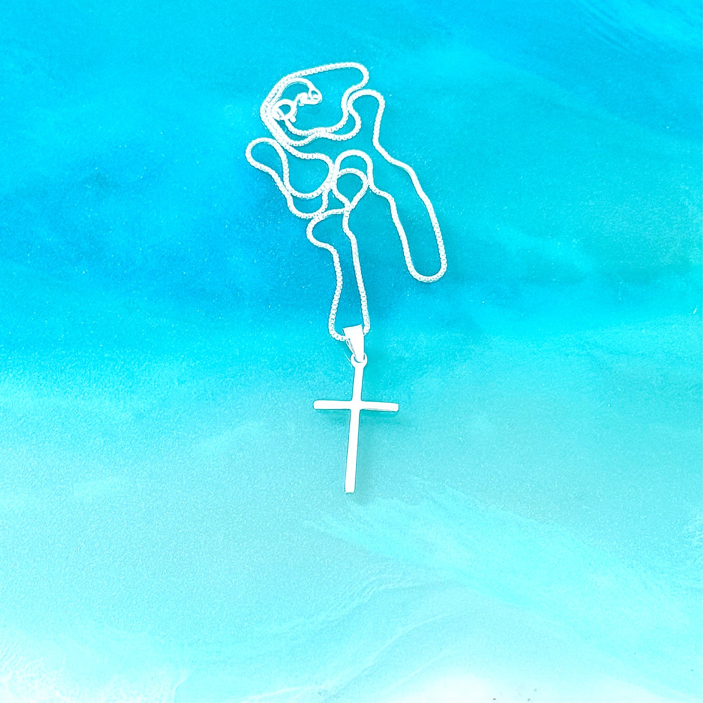 925 Sterling Silver Dainty Cross Necklace | Minimalist Christian Pendant