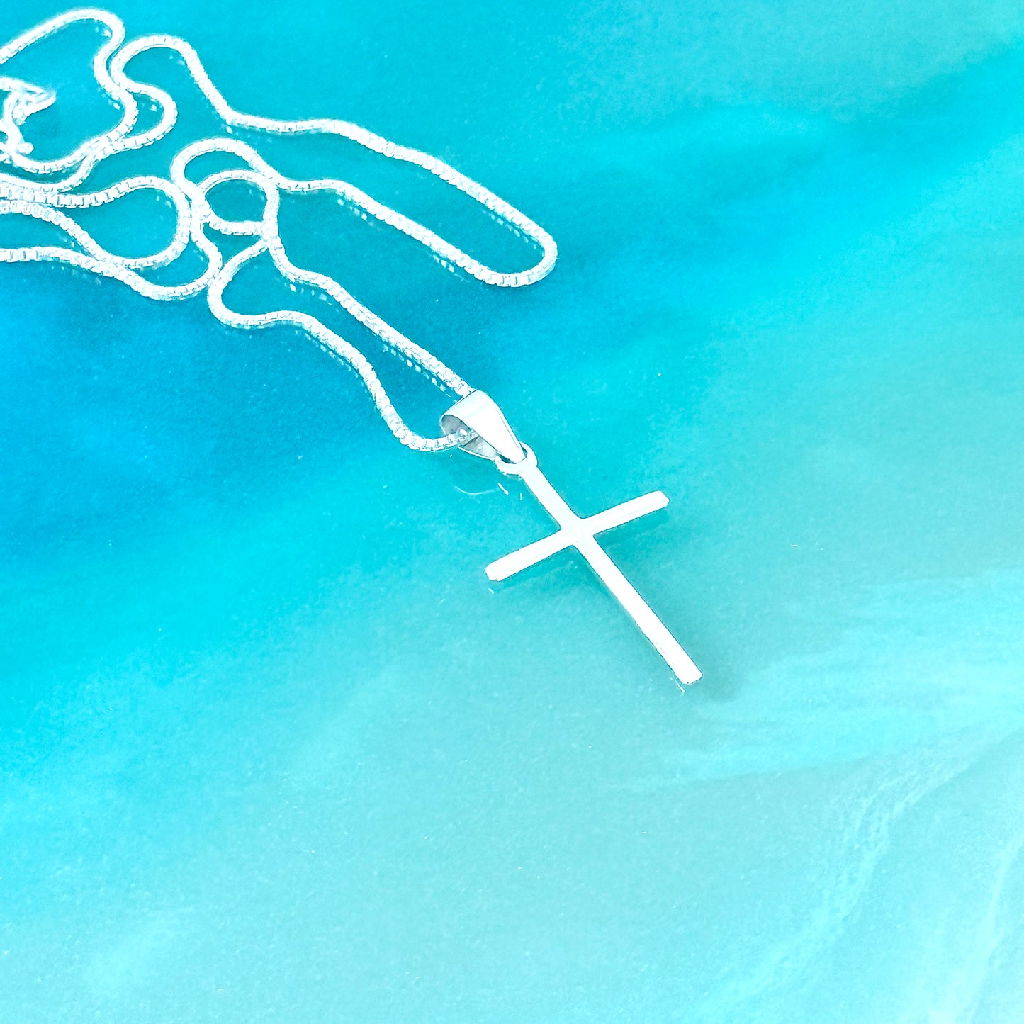 925 Sterling Silver Dainty Cross Necklace | Minimalist Christian Pendant
