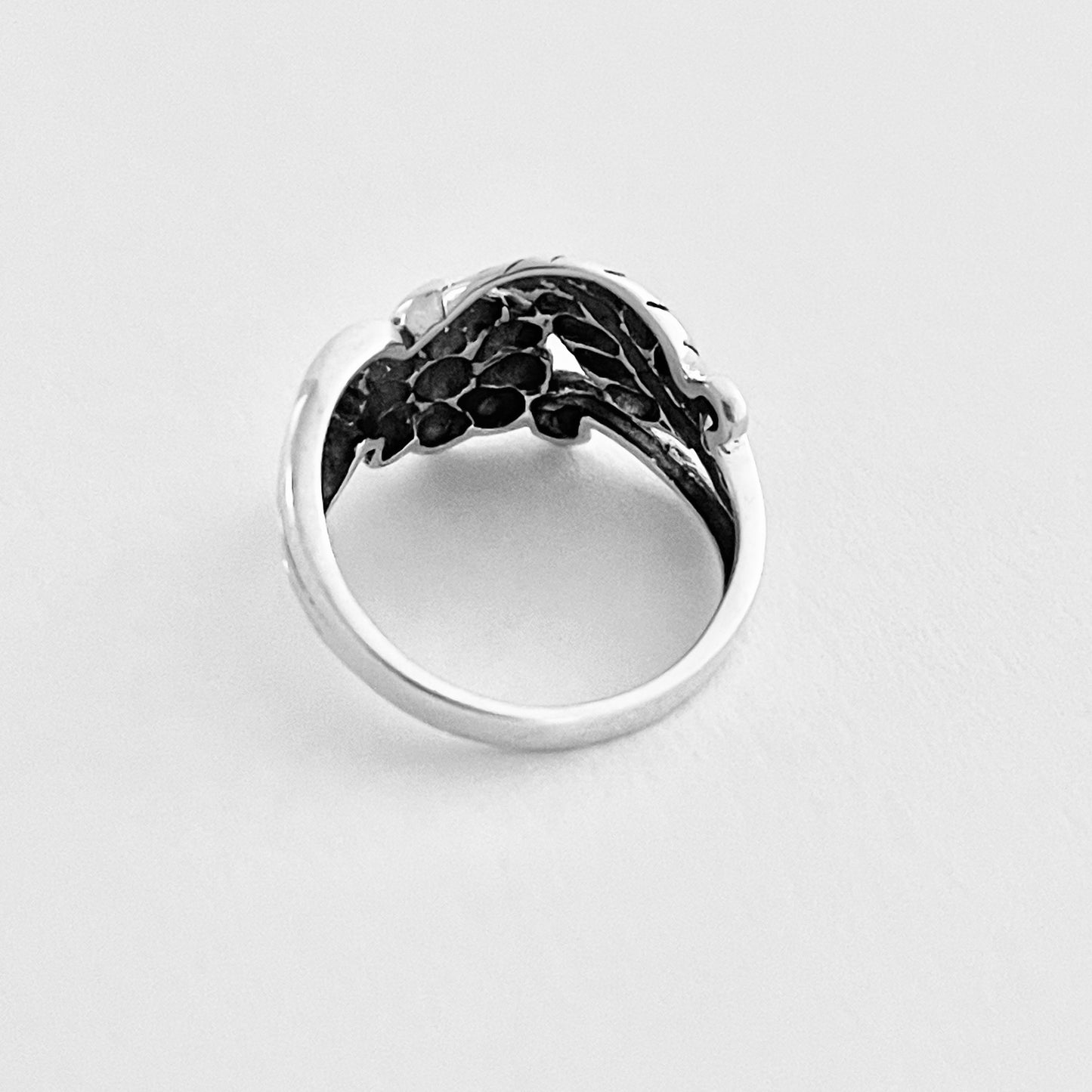 Sterling Silver Statement Sunflower Ring with Leaf, Flower Rings, Sunshine Jewelry