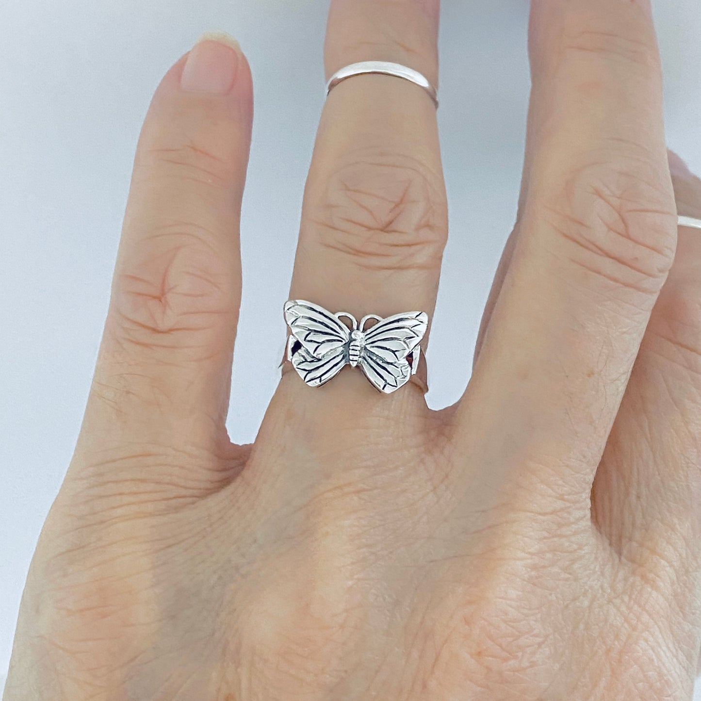 925 Sterling Silver Butterfly Ring | Spiritual & Nature-Inspired Silver Ring