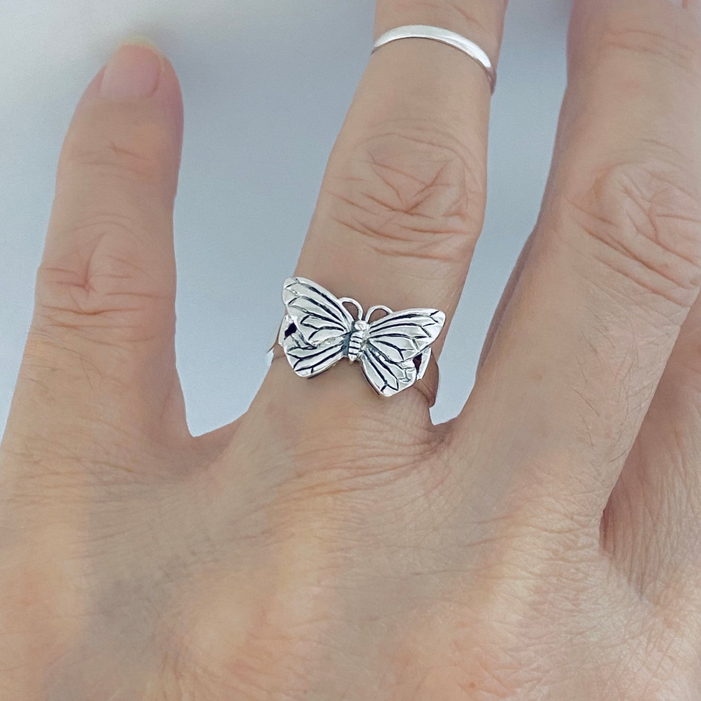 925 Sterling Silver Butterfly Ring | Spiritual & Nature-Inspired Silver Ring