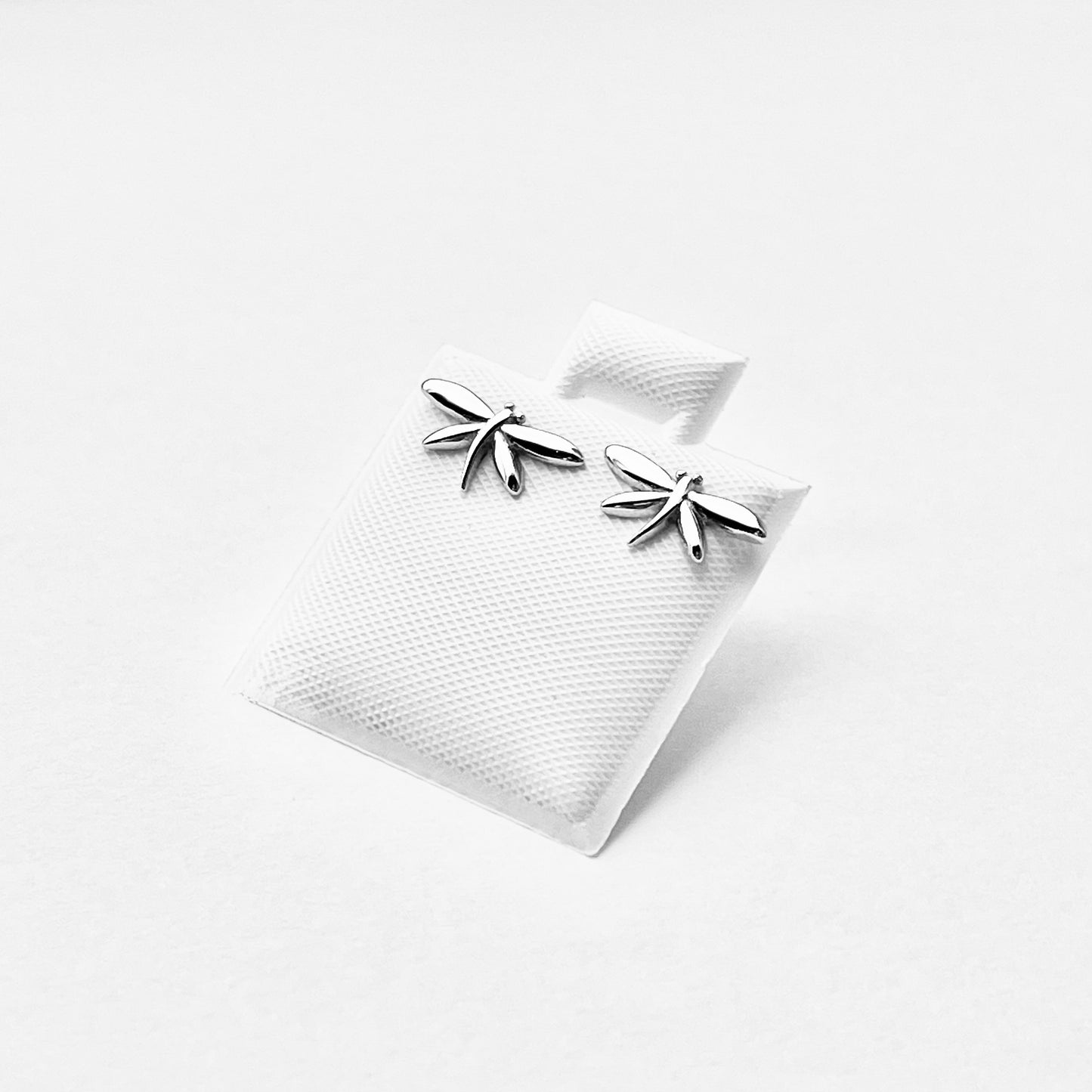 Sterling Silver Small Dragonfly Stud Earrings | Dainty Spirit Insect Bug Earring