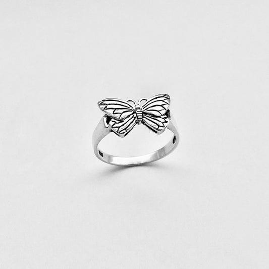 Sterling Silver Butterfly Ring, Spirit Bugs, Silver Rings, Insect Bug