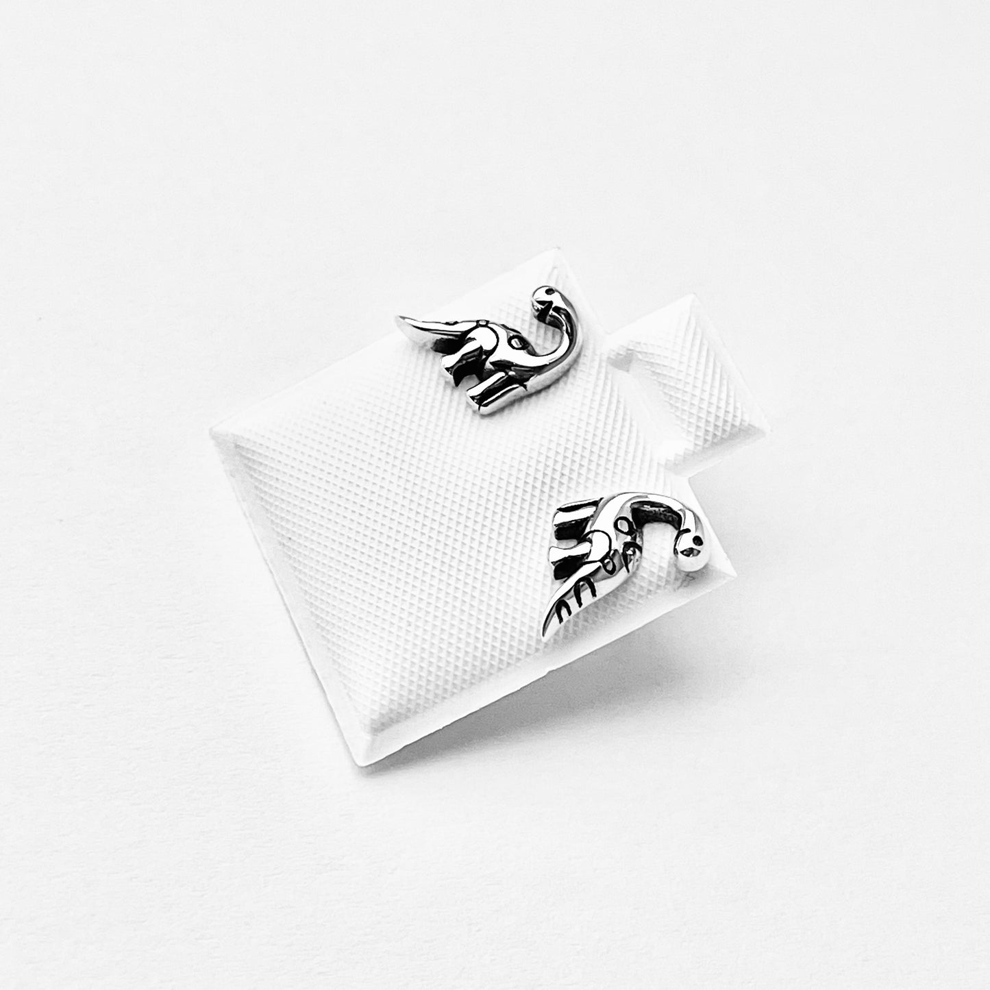 Sterling Silver Dinosaur Stud Earring, Reptile Animal Earrings, Dino Jewelry
