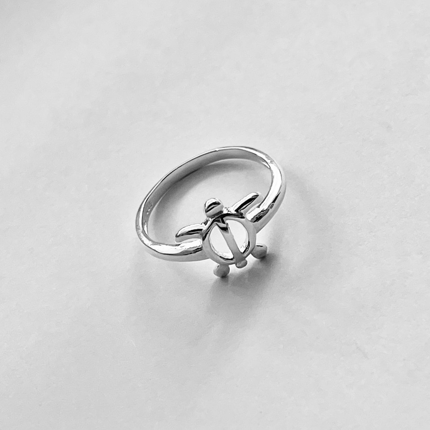 Sterling Silver High Polish Open Turtle Ring, Sea Animal Ring, Silver Rings, Ocean Ring