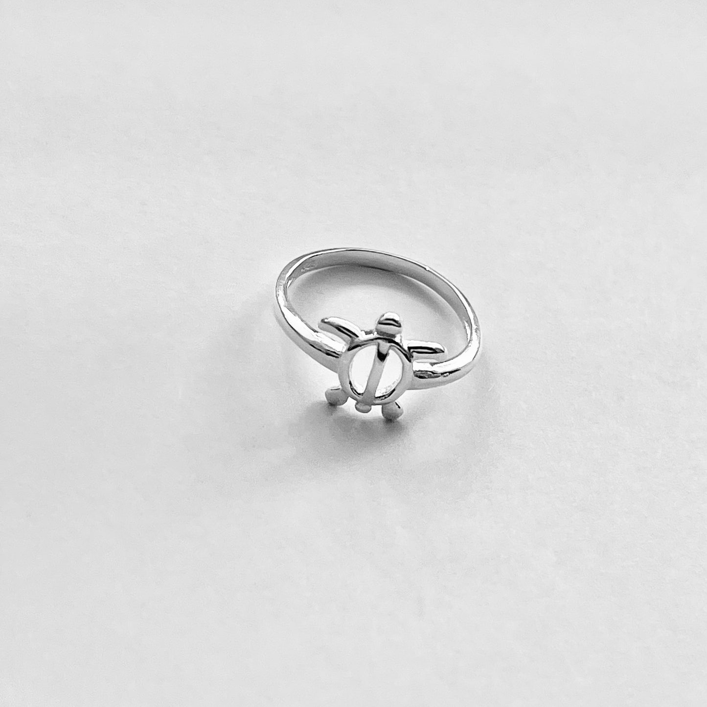 Sterling Silver High Polish Open Turtle Ring, Sea Animal Ring, Silver Rings, Ocean Ring