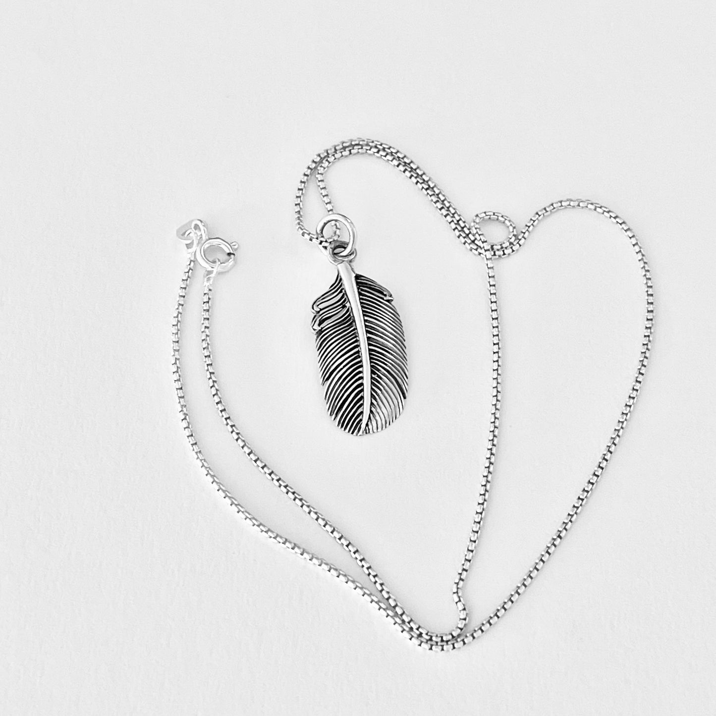 925 Sterling Silver Feather Necklace | Angel Wing & Boho Jewelry