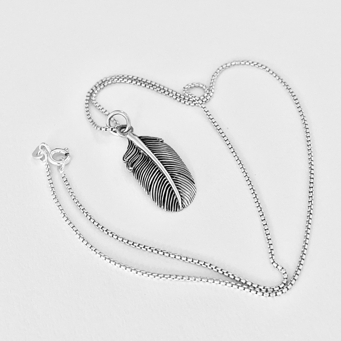 925 Sterling Silver Feather Necklace | Angel Wing & Boho Jewelry