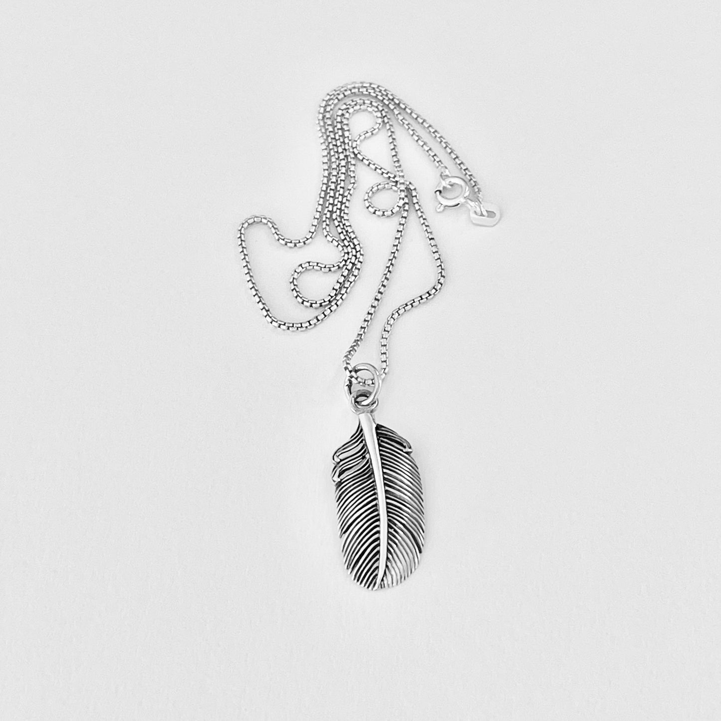 925 Sterling Silver Feather Necklace | Angel Wing & Boho Jewelry