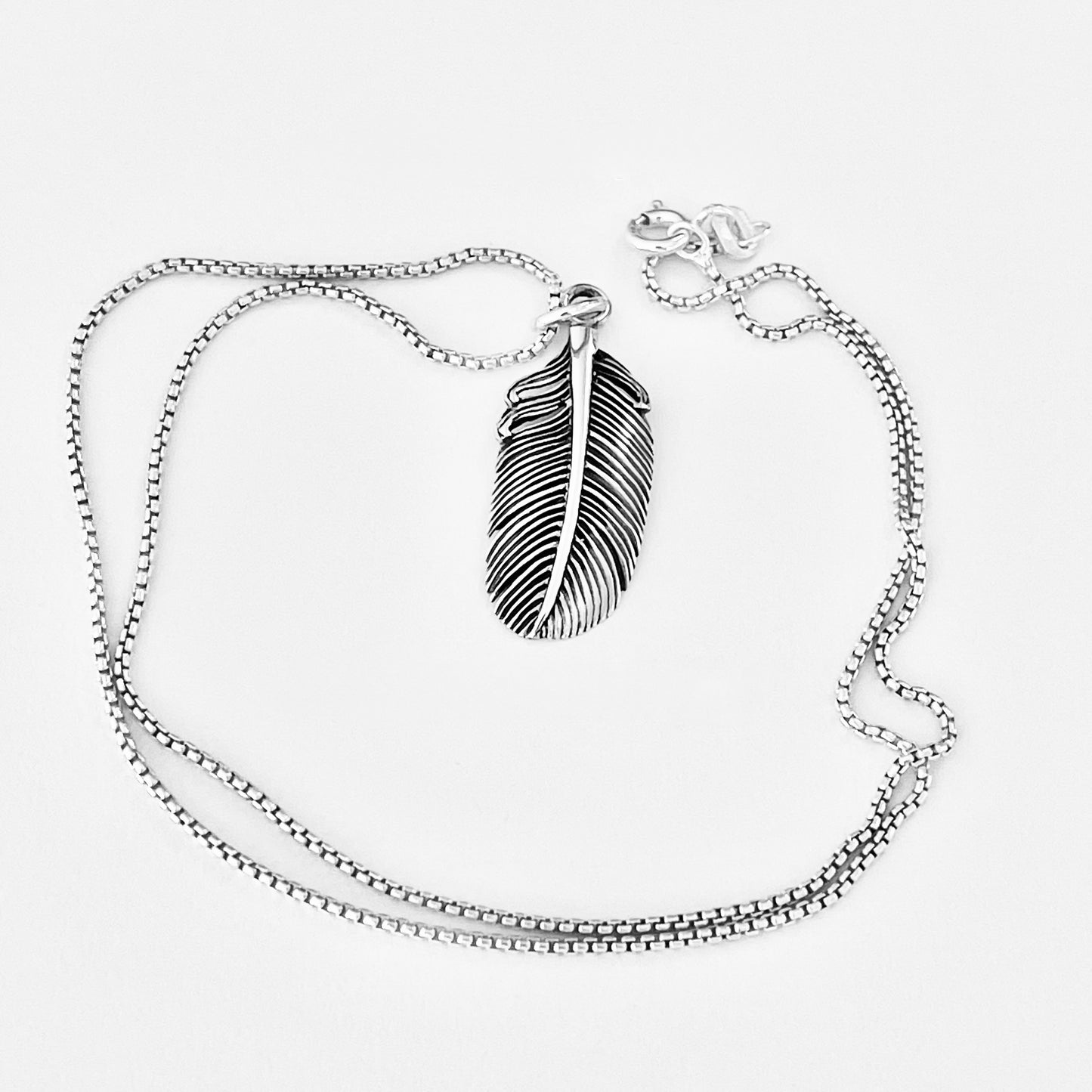 925 Sterling Silver Feather Necklace | Angel Wing & Boho Jewelry