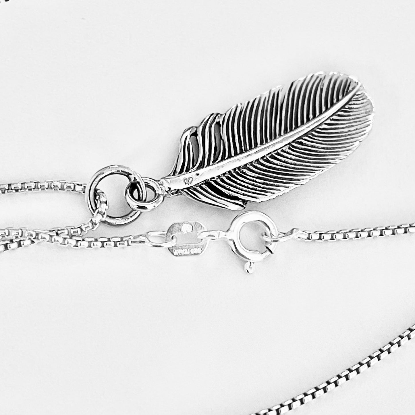 925 Sterling Silver Feather Necklace | Angel Wing & Boho Jewelry