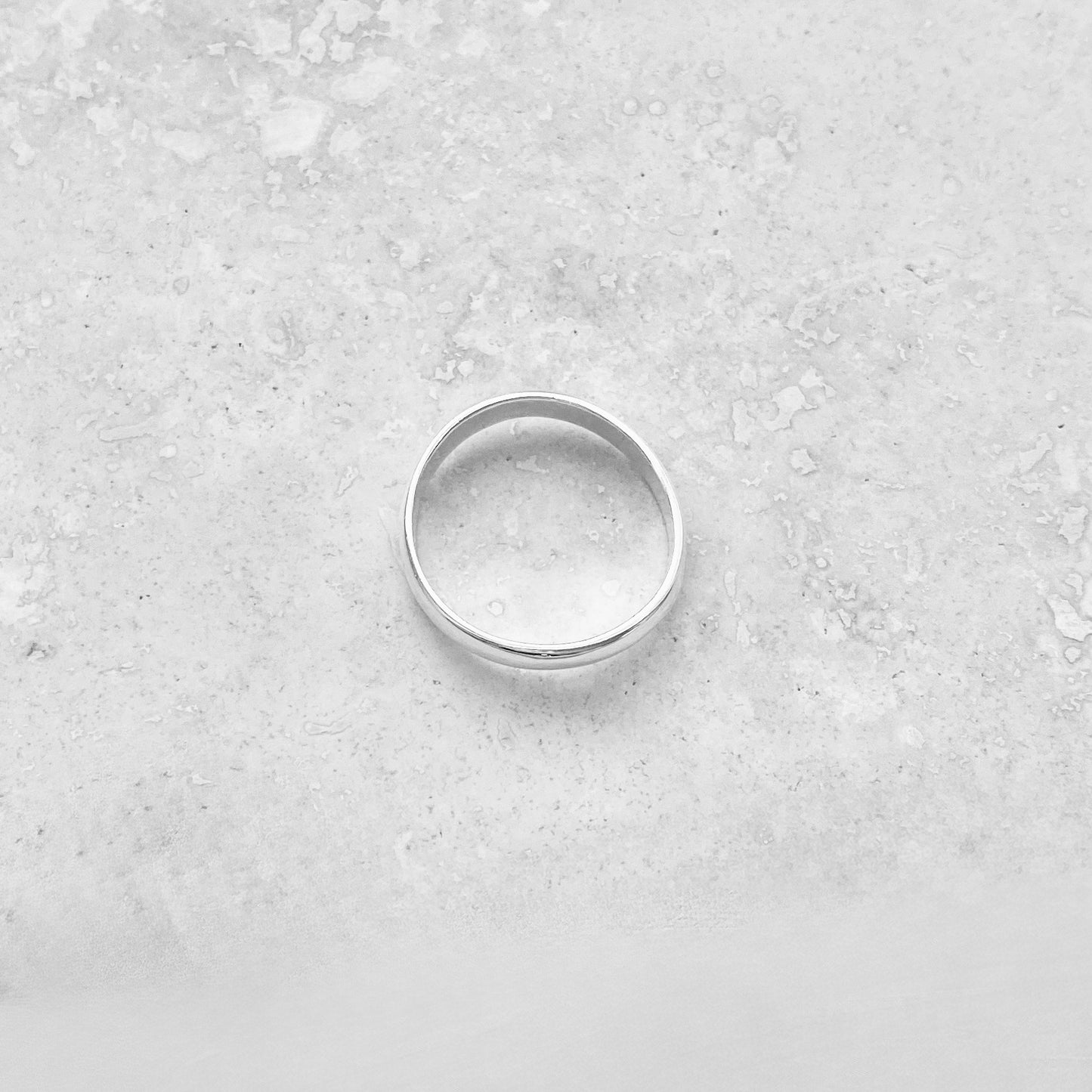 Sterling Silver High Polish 3mm Curve Band, Unisex Wedding Ring, Stackable Jewelry