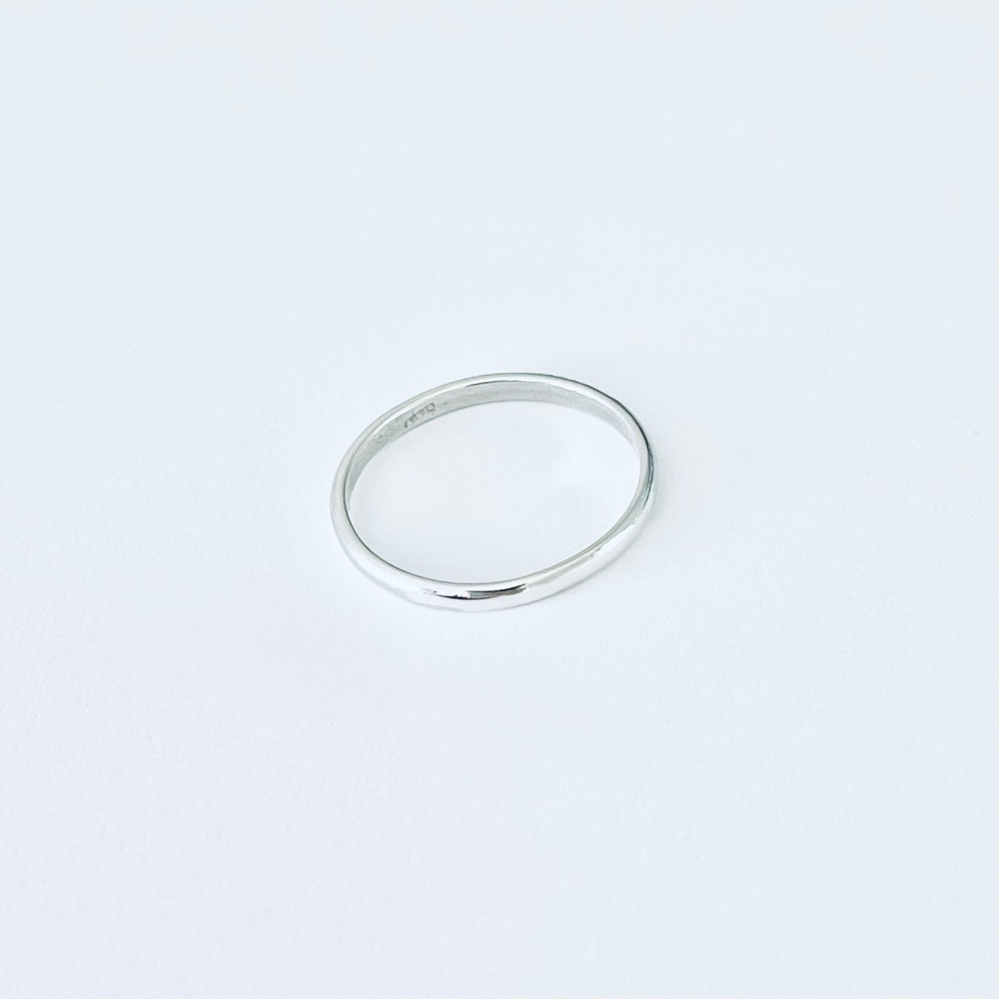Sterling Silver Plain 2mm Band Ring, Dainty Wedding Bands, Stackable Rings