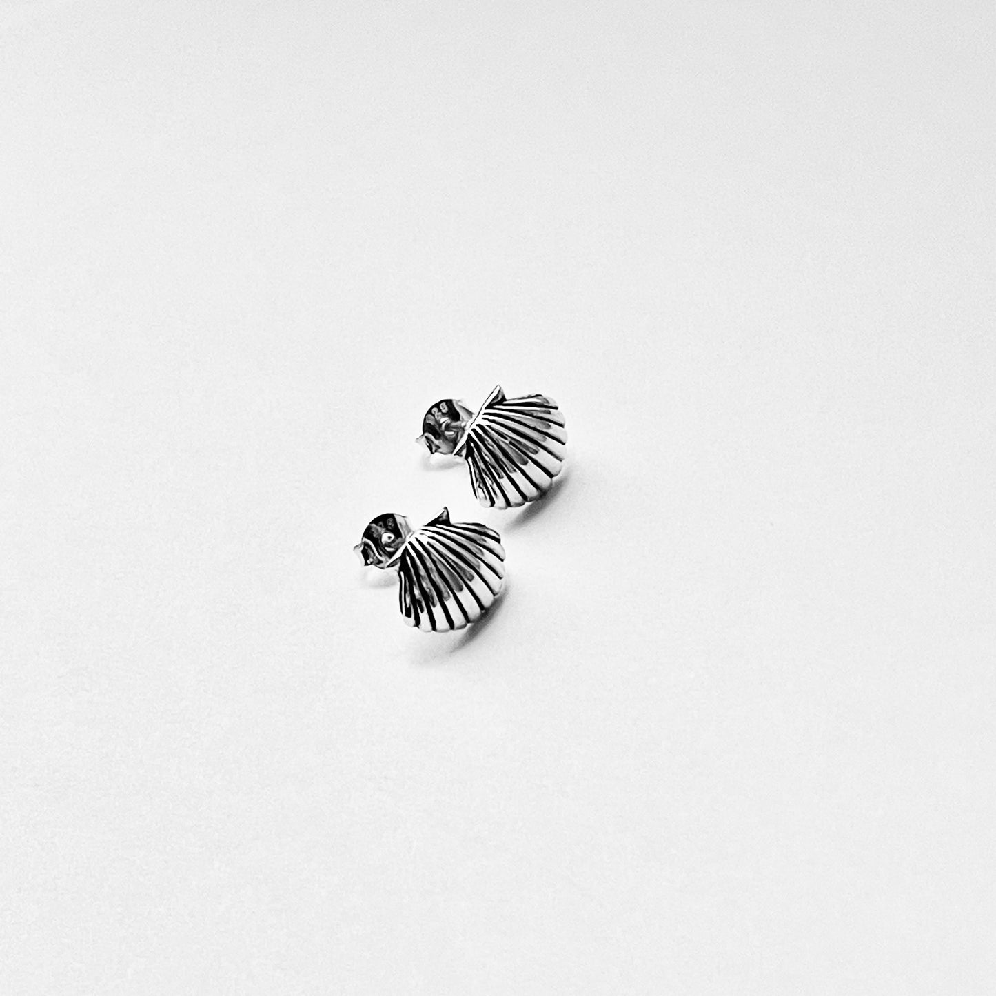 925 Sterling Silver Seashell Stud Earrings | Beach & Ocean Inspired Jewelry