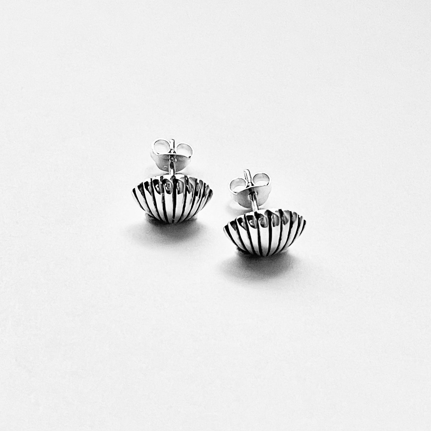 925 Sterling Silver Seashell Stud Earrings | Beach & Ocean Inspired Jewelry