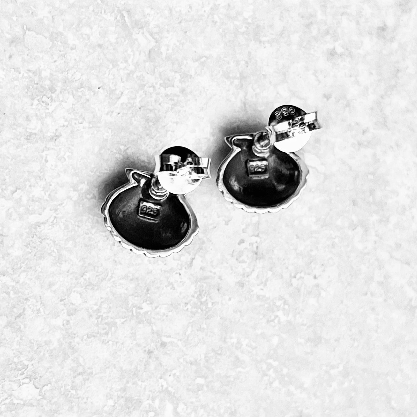 925 Sterling Silver Seashell Stud Earrings | Beach & Ocean Inspired Jewelry