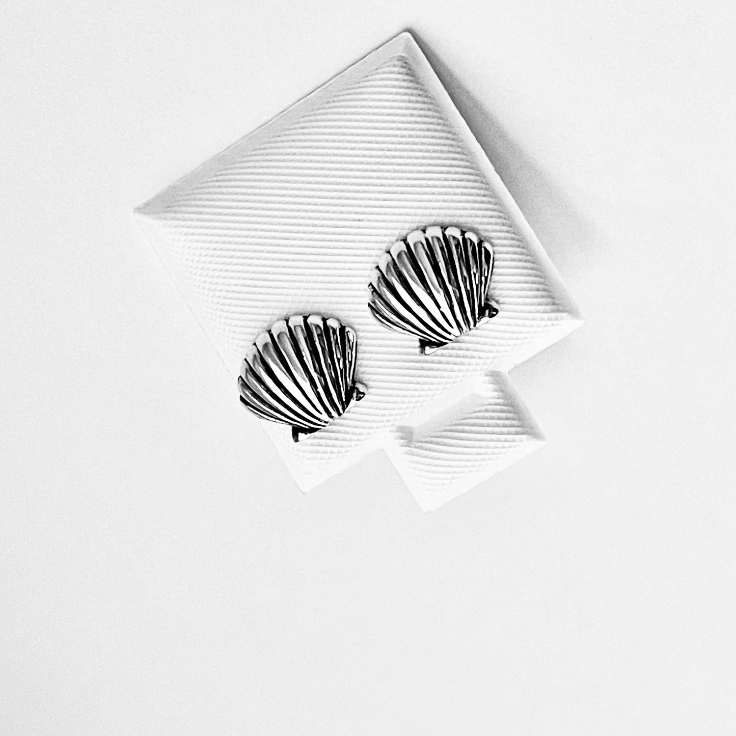 925 Sterling Silver Seashell Stud Earrings | Beach & Ocean Inspired Jewelry