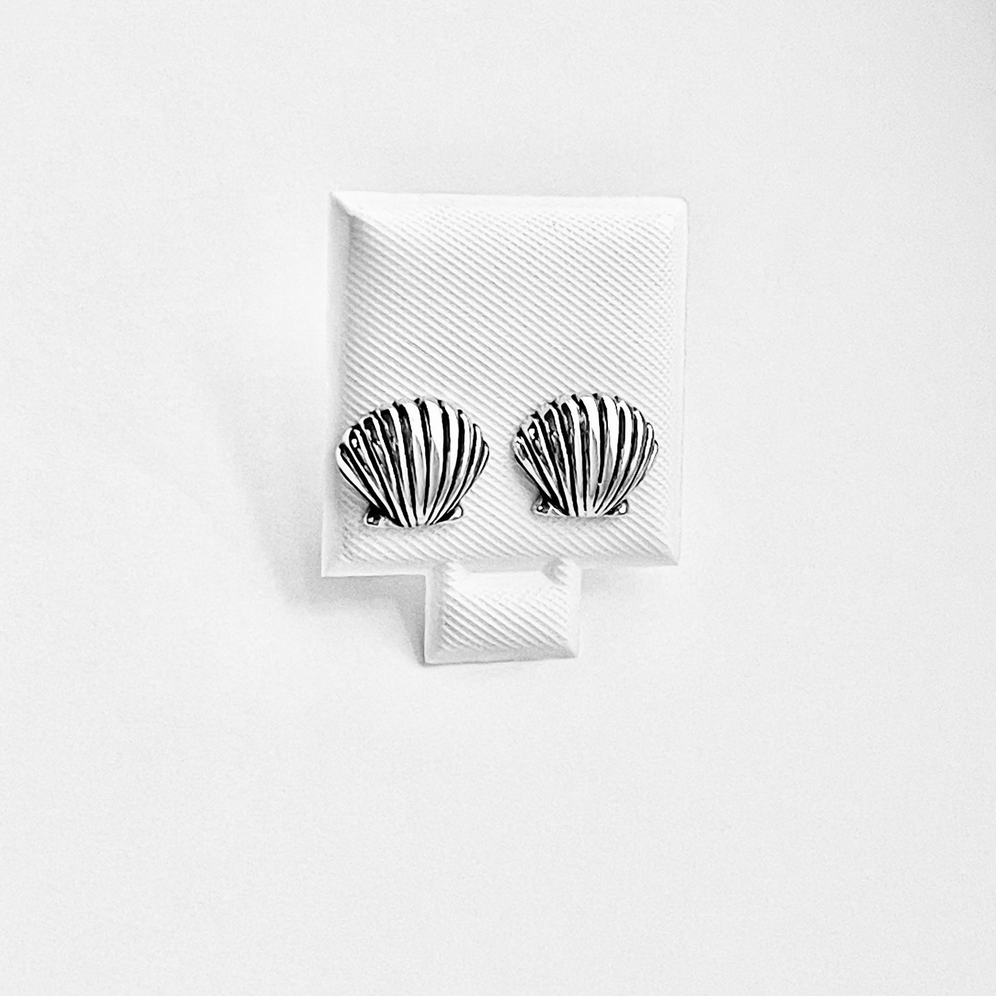 925 Sterling Silver Seashell Stud Earrings | Beach & Ocean Inspired Jewelry