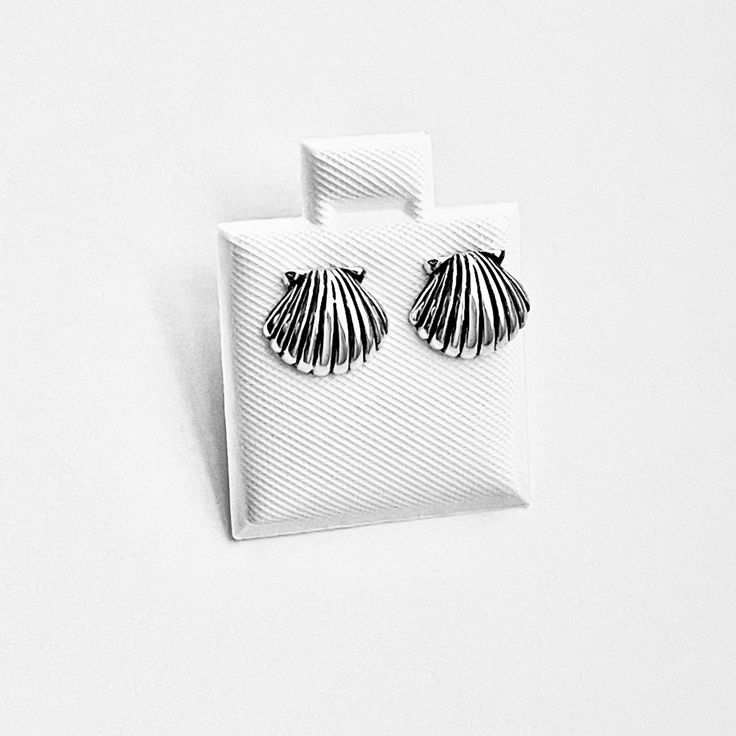 925 Sterling Silver Seashell Stud Earrings | Beach & Ocean Inspired Jewelry