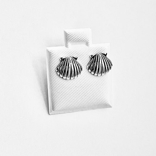 925 Sterling Silver Seashell Stud Earrings | Beach & Ocean Inspired Jewelry