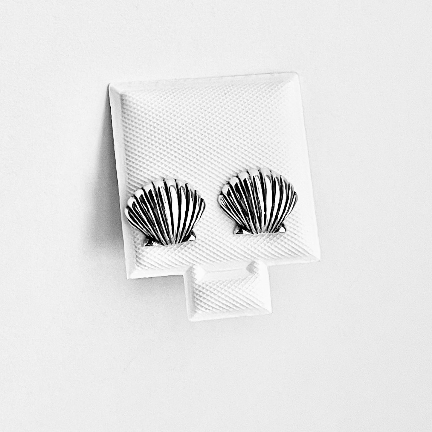 925 Sterling Silver Seashell Stud Earrings | Beach & Ocean Inspired Jewelry