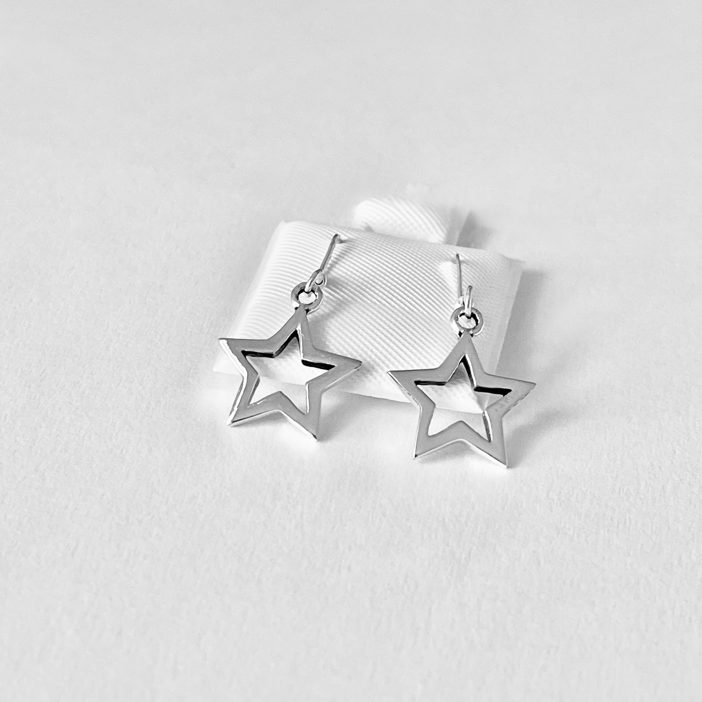 925 Sterling Silver Dangle Star Earrings | Celestial Drop Earring, Silver Jewelry