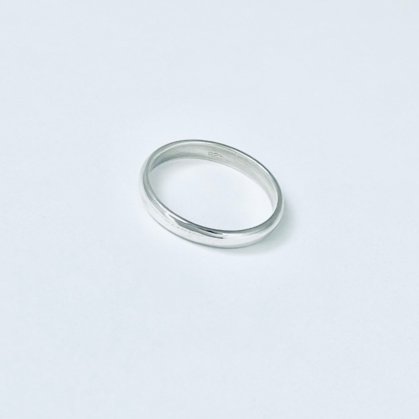 Sterling Silver High Polish Unisex Plain 3mm Wedding Band, Silver Rings, Stackable Bands