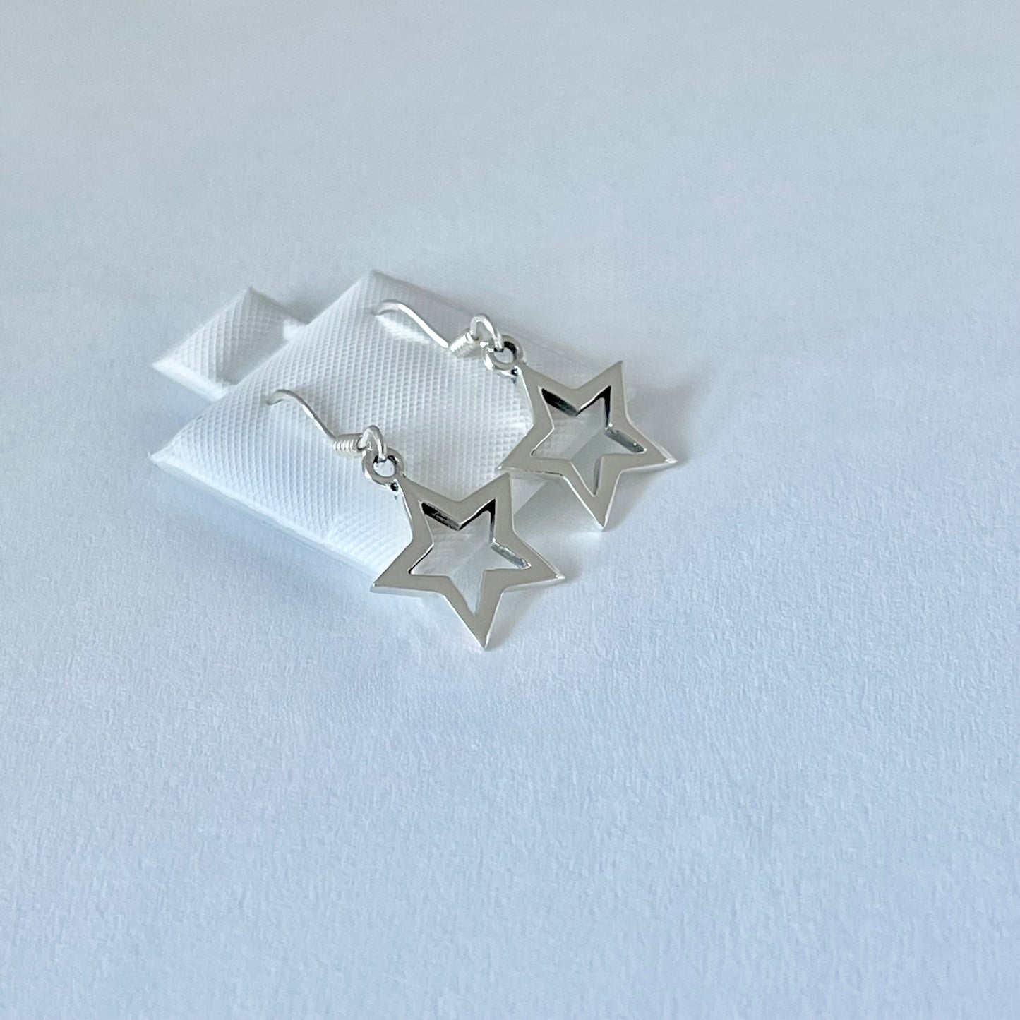 925 Sterling Silver Dangle Star Earrings | Celestial Drop Earring, Silver Jewelry