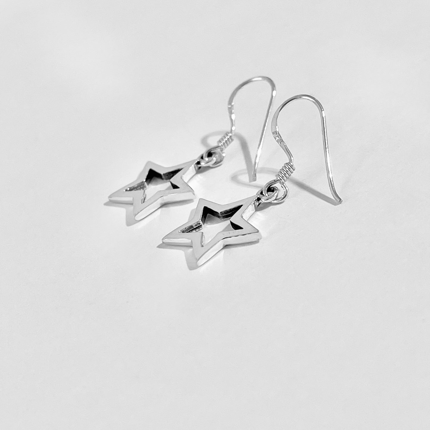 925 Sterling Silver Dangle Star Earrings | Celestial Drop Earring, Silver Jewelry
