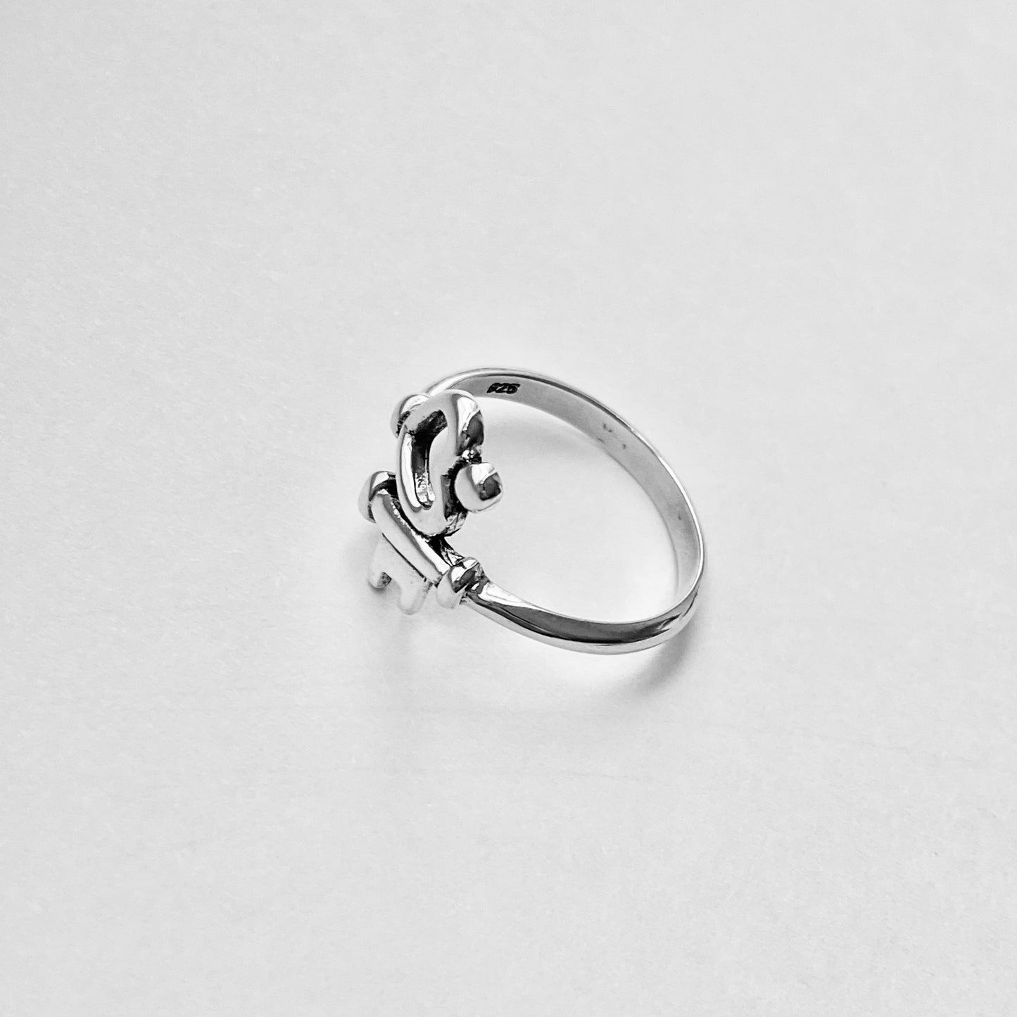 Sterling Silver Key to My Heart Ring, Silver Rings, Love Ring, Key Ring