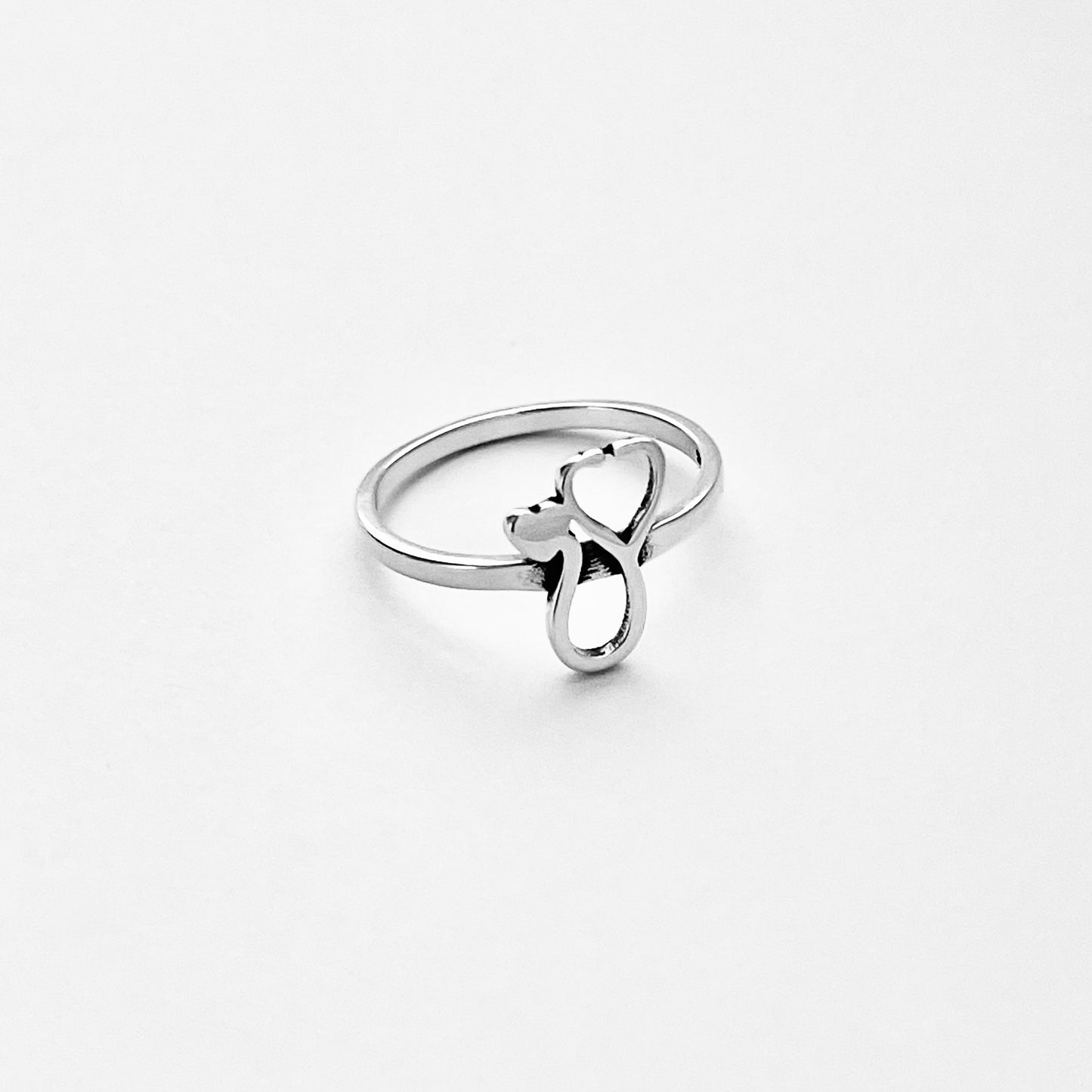 Sterling Silver Heart Stethoscope Ring, Doctor and Nurse Rings, Hearts, EMT