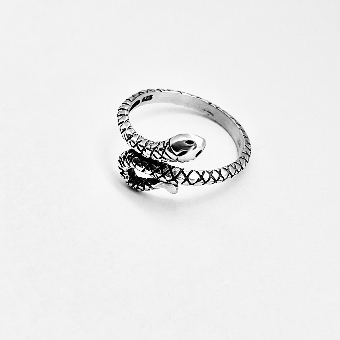Sterling Silver Small Snake Ring, Reptile Rings, Animal Ring, Snakes