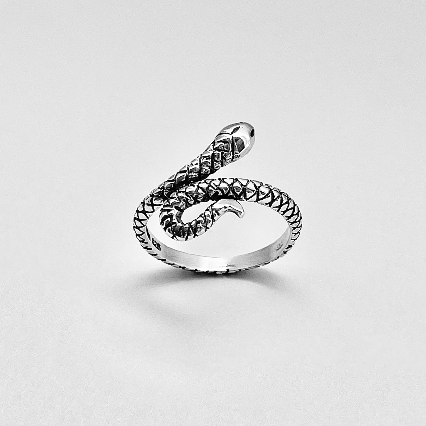 Sterling Silver Small Snake Ring, Reptile Rings, Animal Ring, Snakes