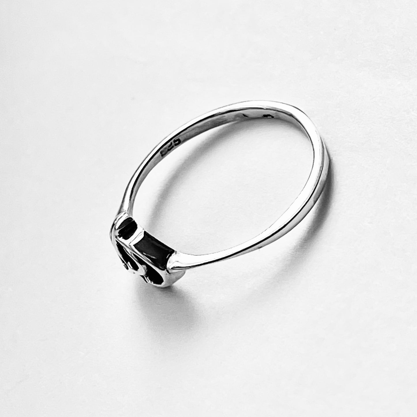 925 Sterling Silver Double Connected Heart Ring | Forever Love Minimalist Silver Rings