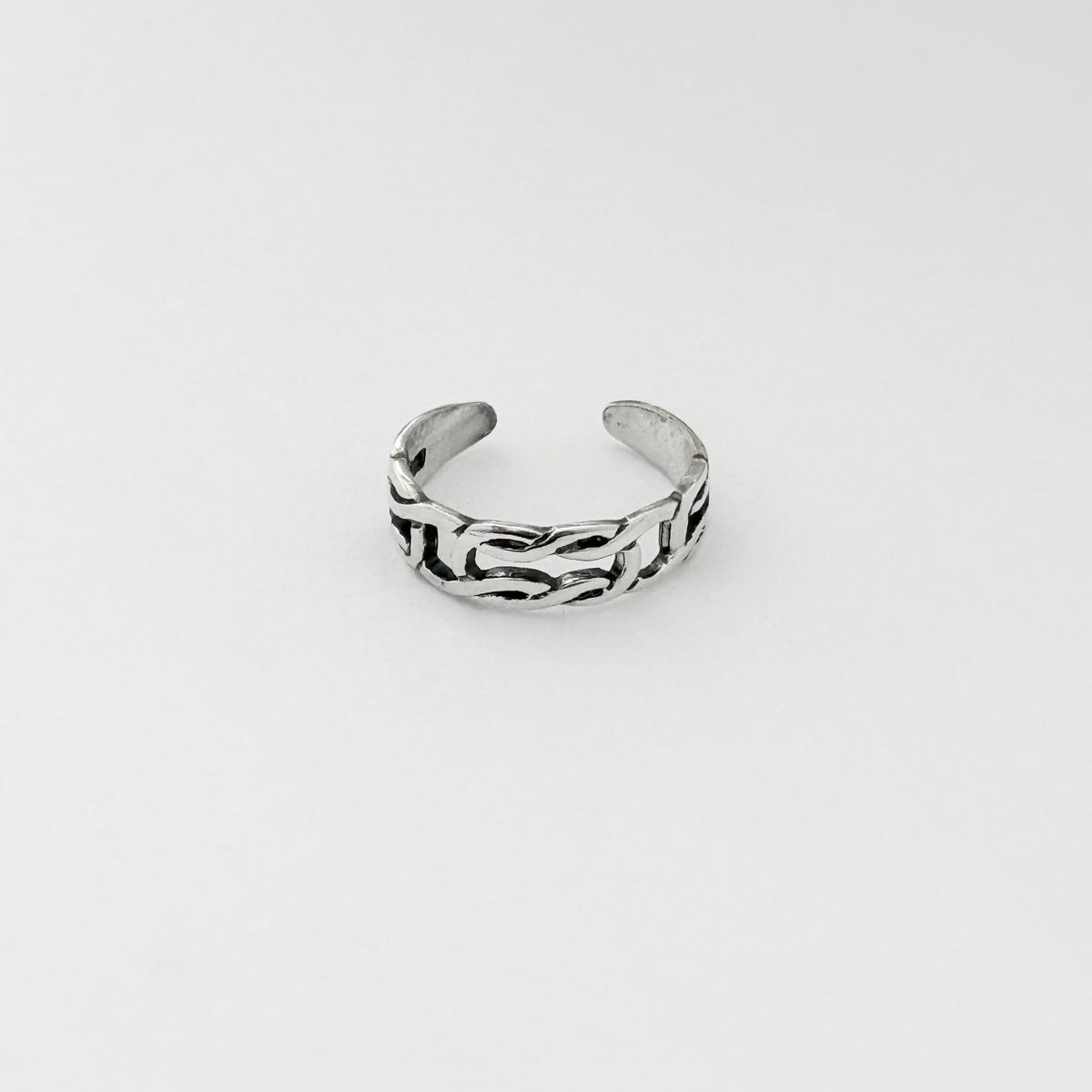 925 Sterling Silver Celtic Knot Band Toe Ring | Infinity Love Knots Silver Rings